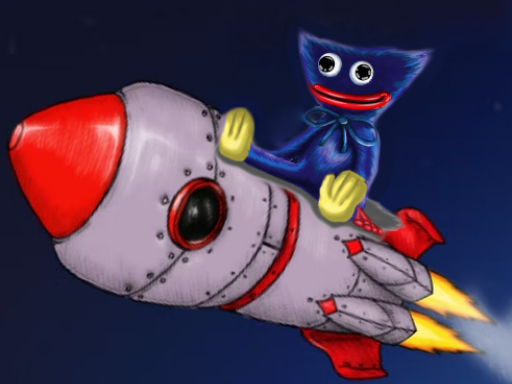 Huggy Wuggy in Space Online Puzzle Game