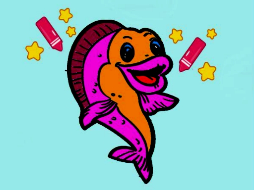 Easy To Paint GoldFish Online Coloring Game