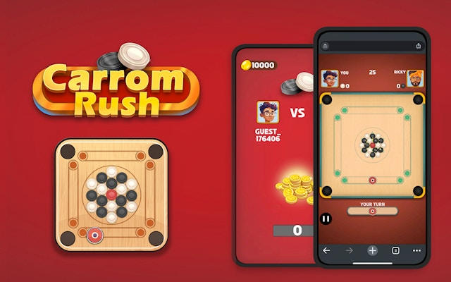 Carrom Rush: Multiplayer Board Game