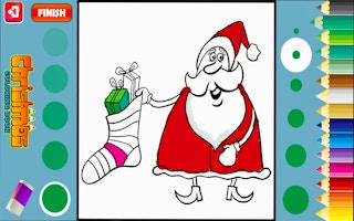 Christmas Coloring Book - Santa Drawing Game