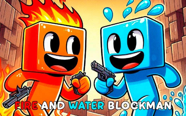 Fire and Water Blockman Adventure