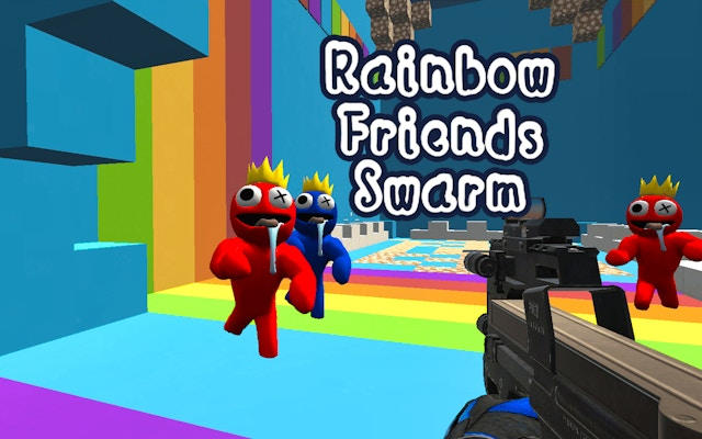 Rainbow Friends Swarm - Colorful Shooting Game